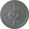 Ekena Millwork Milton Ceiling Medallion (Fits Canopies up to 7 7/8"), Hand-Painted Platinum, 40 5/8"OD x 1 3/4"P CM40MIPLS - alternate 1